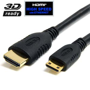 Cble HDMI Mle vers Mini HDMI Mle (3m)