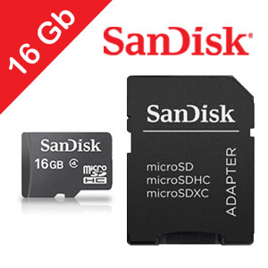Carte Micro SDHC 16Go SanDisk